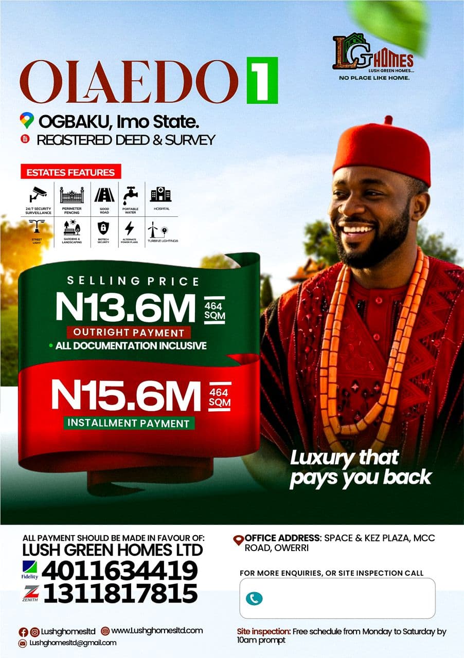 Olaedo Ogbaku property flyer